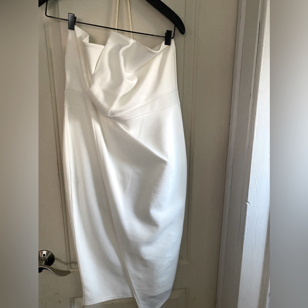 Boohoo White Mini Dress